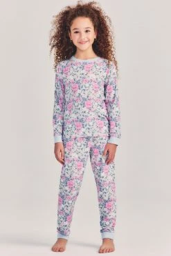LoveShackFancy LSF X Stripe & Stare Girls Pajamas - PRIMROSE PINKBERRY Sale
