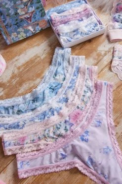 LoveShackFancy LSF X Stripe & Stare Provence Garden Thong Box