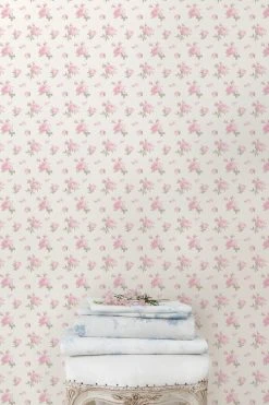 LoveShackFancy Ikat Rose Wallpaper