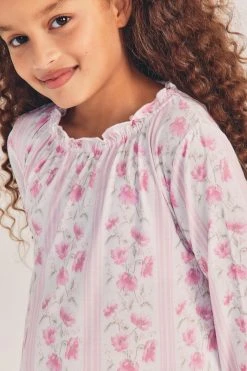 LoveShackFancy Sale LSF X Stripe & Stare Girls Long Nightdress 7 LoveShackFancy Sale LSF X Stripe & Stare Girls Long Nightdress