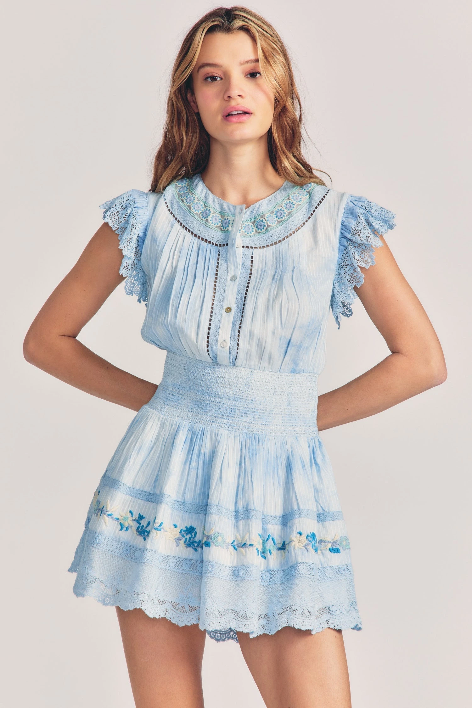 LoveShackFancy Fontana Mini Dress Dresses 1 LoveShackFancy Fontana Mini Dress Dresses