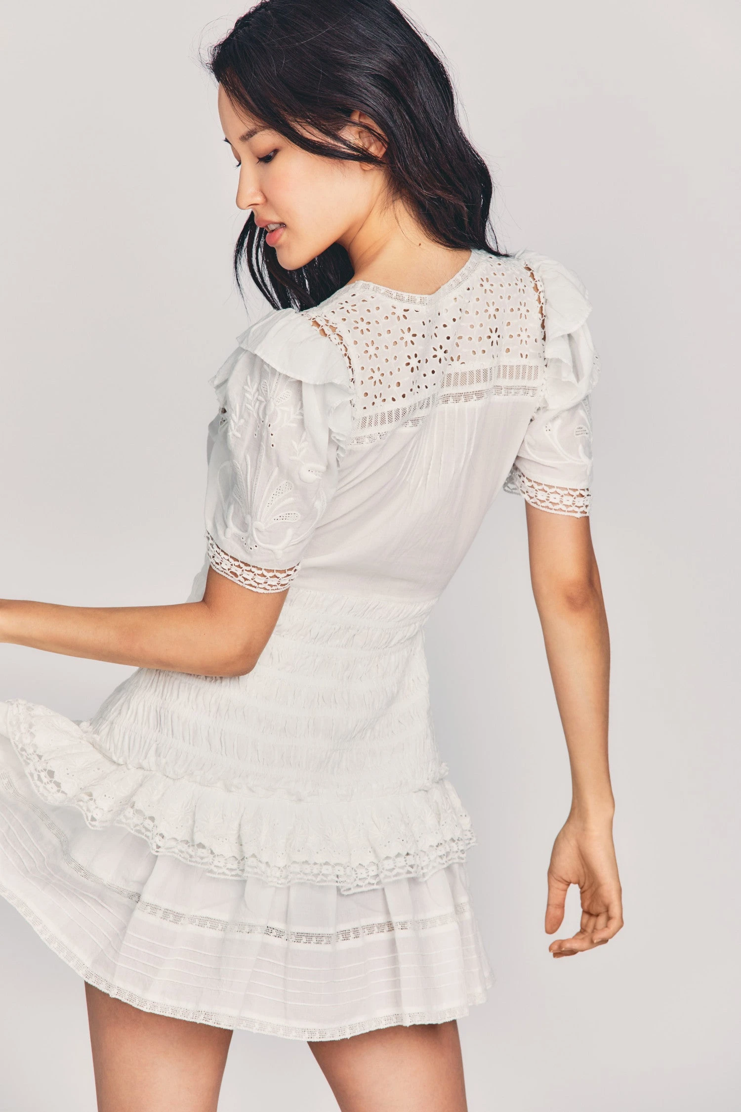 LoveShackFancy Rena Mini Dress 4 LoveShackFancy Rena Mini Dress