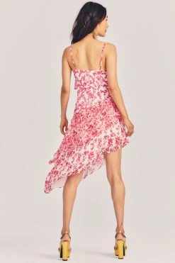 LoveShackFancy Newport Silk Midi Dress