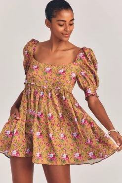LoveShackFancy Bennington Mini Dress