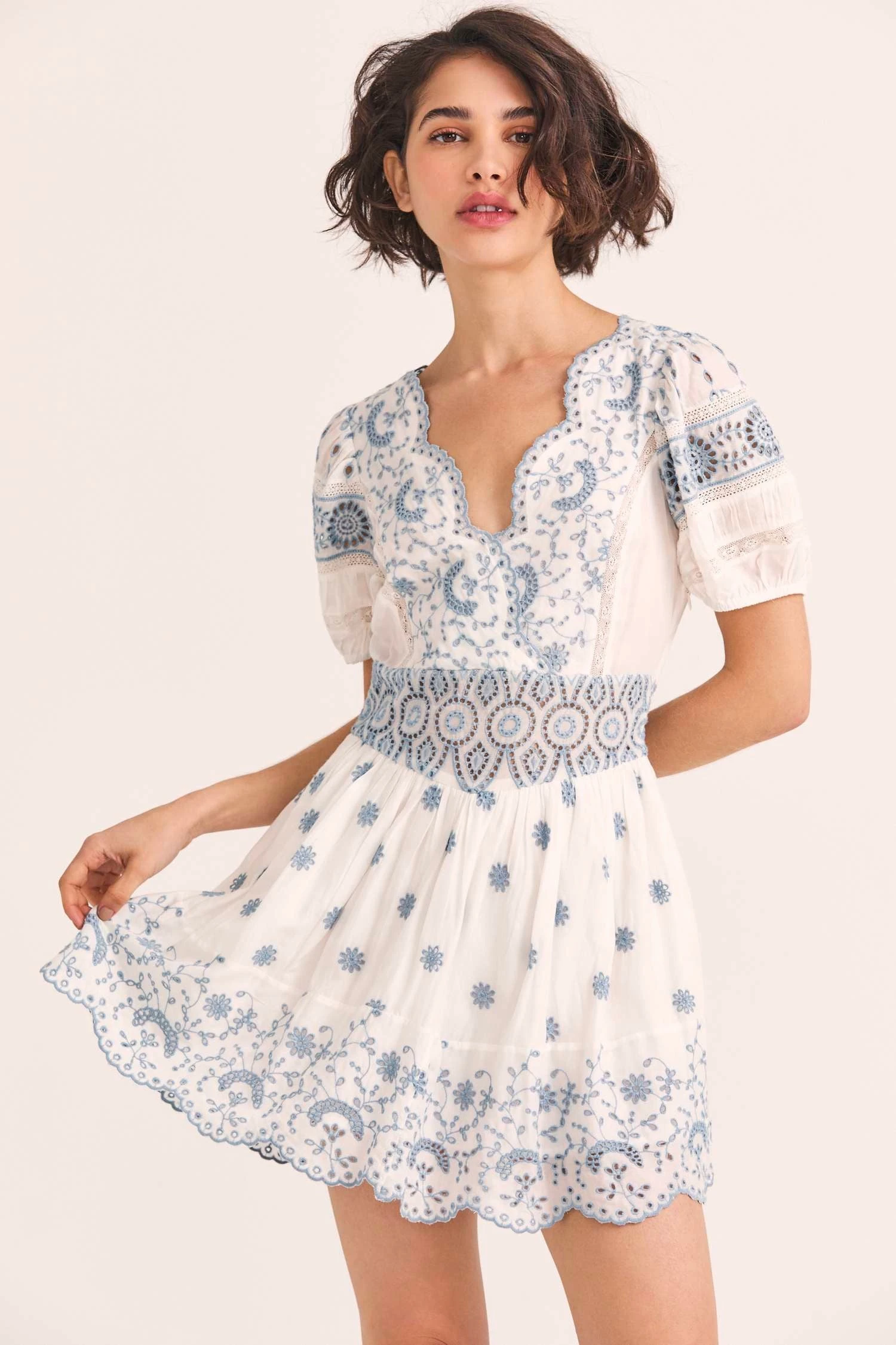 LoveShackFancy Valente Mini Dress 8 LoveShackFancy Valente Mini Dress