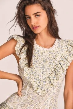 LoveShackFancy New Arrivals Lunetta Mini Dress