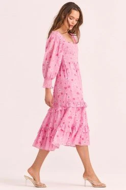 LoveShackFancy Miri Midi Dress Dresses