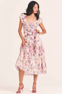 LoveShackFancy Harlyn Midi Dress