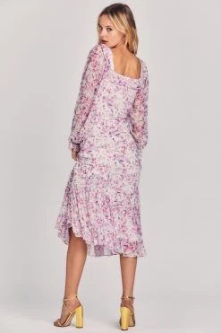 LoveShackFancy Sale Julio Silk Midi Dress