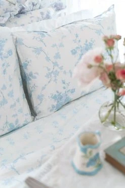 LoveShackFancy La Vie En Rose Duvet Cover & Sham Set - MORNING GREY