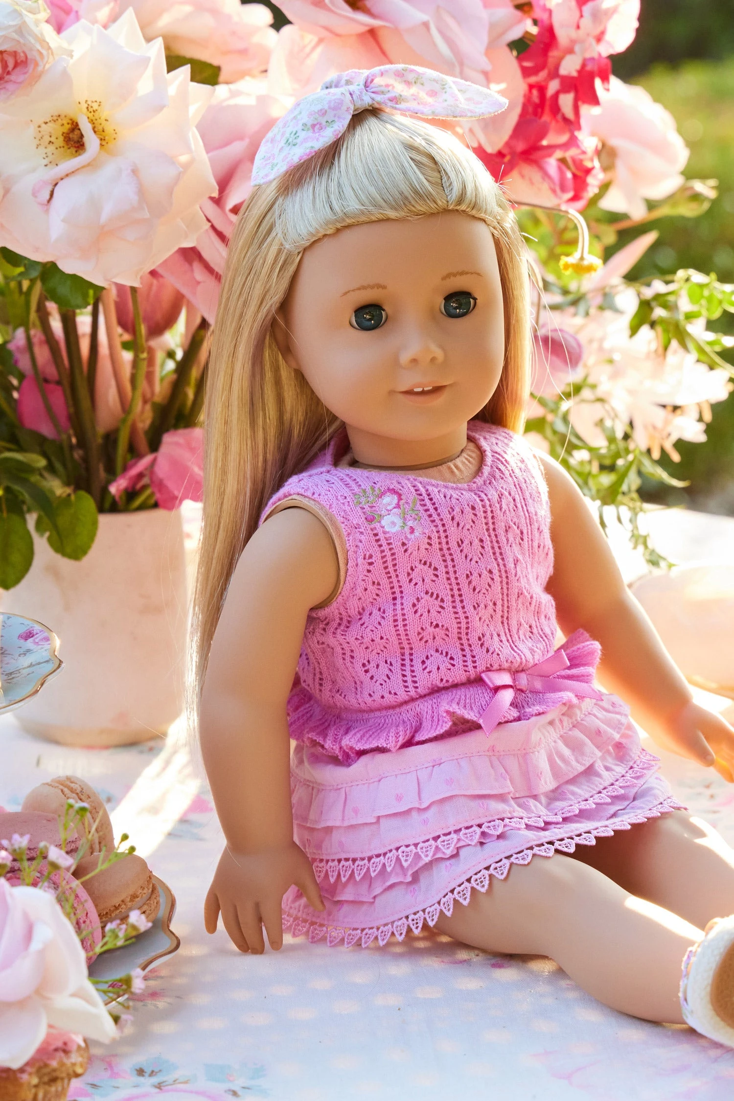 LoveShackFancy X American Girl Doll Garden Party Peplum Top 2 LoveShackFancy X American Girl Doll Garden Party Peplum Top