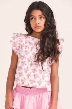 LoveShackFancy X American Girl Girls Fancy Flutter Top