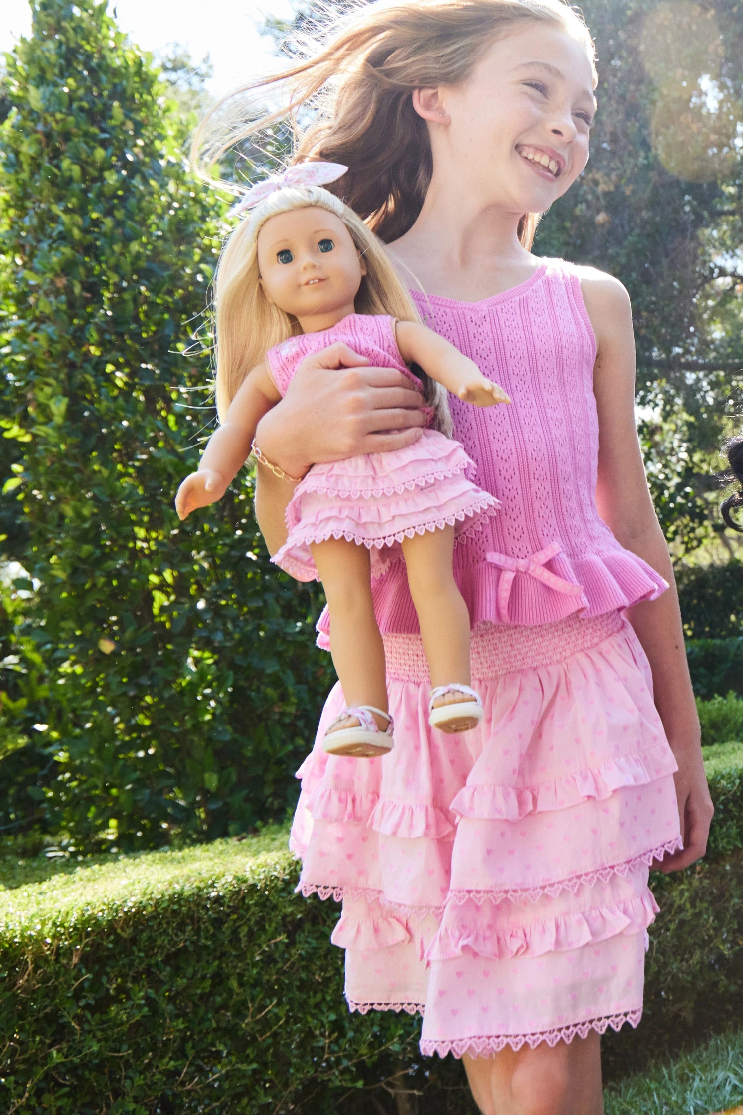 LoveShackFancy X American Girl Girls Rosy Ruffle Billie Skirt 7 LoveShackFancy X American Girl Girls Rosy Ruffle Billie Skirt