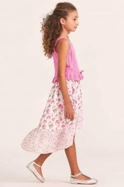 LoveShackFancy X American Girl Girls Floral Flutter Skirt 10 LoveShackFancy X American Girl Girls Floral Flutter Skirt