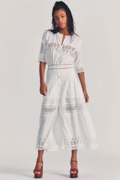 LoveShackFancy Beth Midi Dress