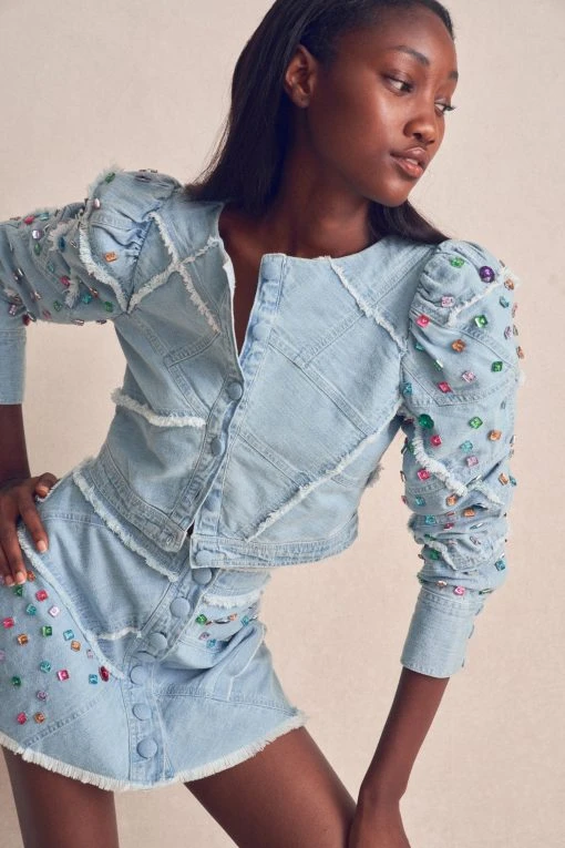 LoveShackFancy New Arrivals Eleora Crop Jacket 2 LoveShackFancy New Arrivals Eleora Crop Jacket