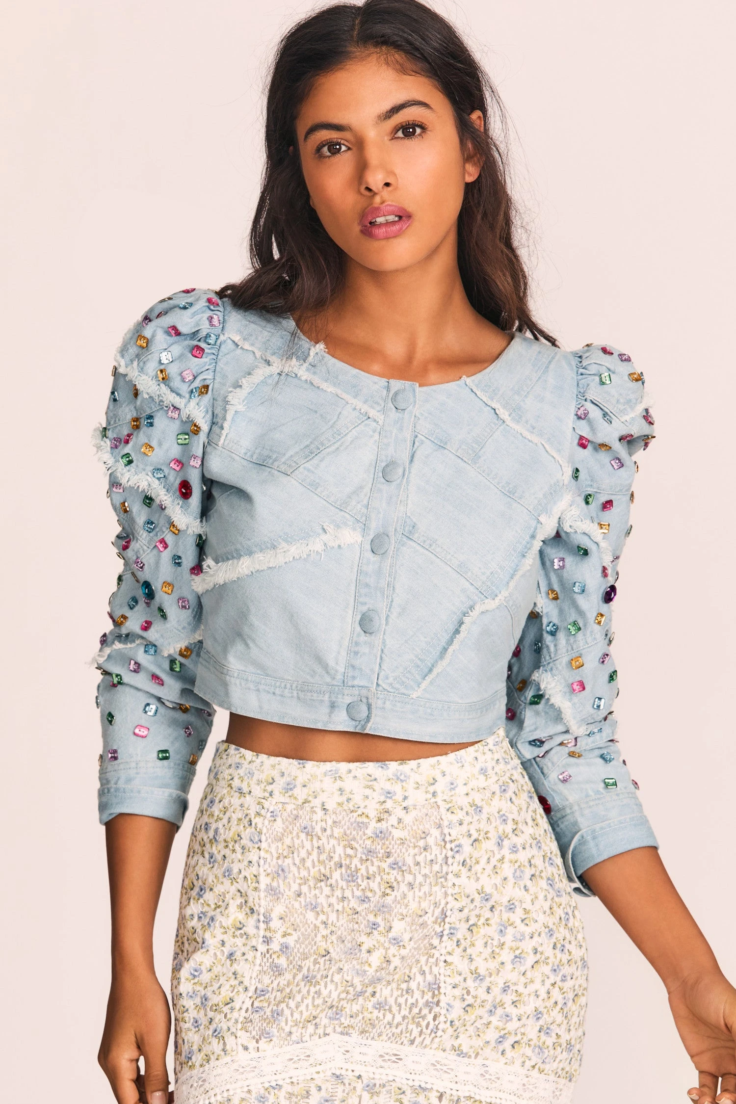LoveShackFancy New Arrivals Eleora Crop Jacket 2 LoveShackFancy New Arrivals Eleora Crop Jacket