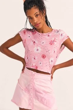 LoveShackFancy Rubin Cropped Tee