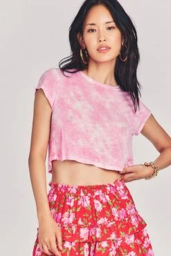 LoveShackFancy Rubin Cropped Tee