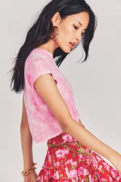 LoveShackFancy Rubin Cropped Tee
