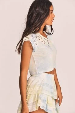 LoveShackFancy Rubin Lace Tee New Arrivals 6 LoveShackFancy Rubin Lace Tee New Arrivals