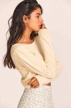 LoveShackFancy Lune Crop Pullover