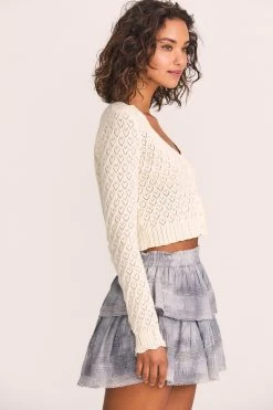 LoveShackFancy Janie Cropped Cardigan New Arrivals 10 LoveShackFancy Janie Cropped Cardigan New Arrivals