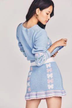 LoveShackFancy Sale Hathaway Mini Skirt 10 LoveShackFancy Sale Hathaway Mini Skirt