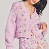 LoveShackFancy Sale Emilie Wool Cardigan - ROSEBUD