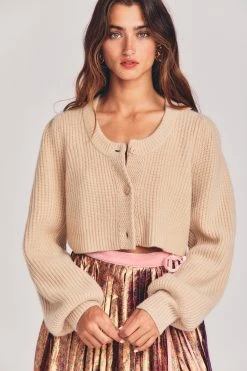 LoveShackFancy Sale Branton Cashmere Cropped Cardigan
