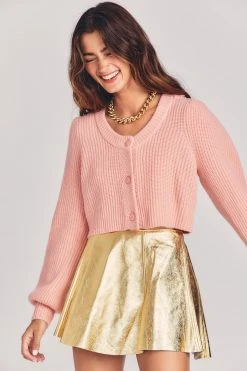 LoveShackFancy Branton Cropped Cardigan