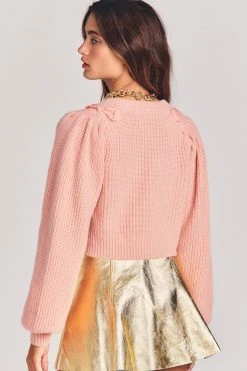 LoveShackFancy Branton Cropped Cardigan