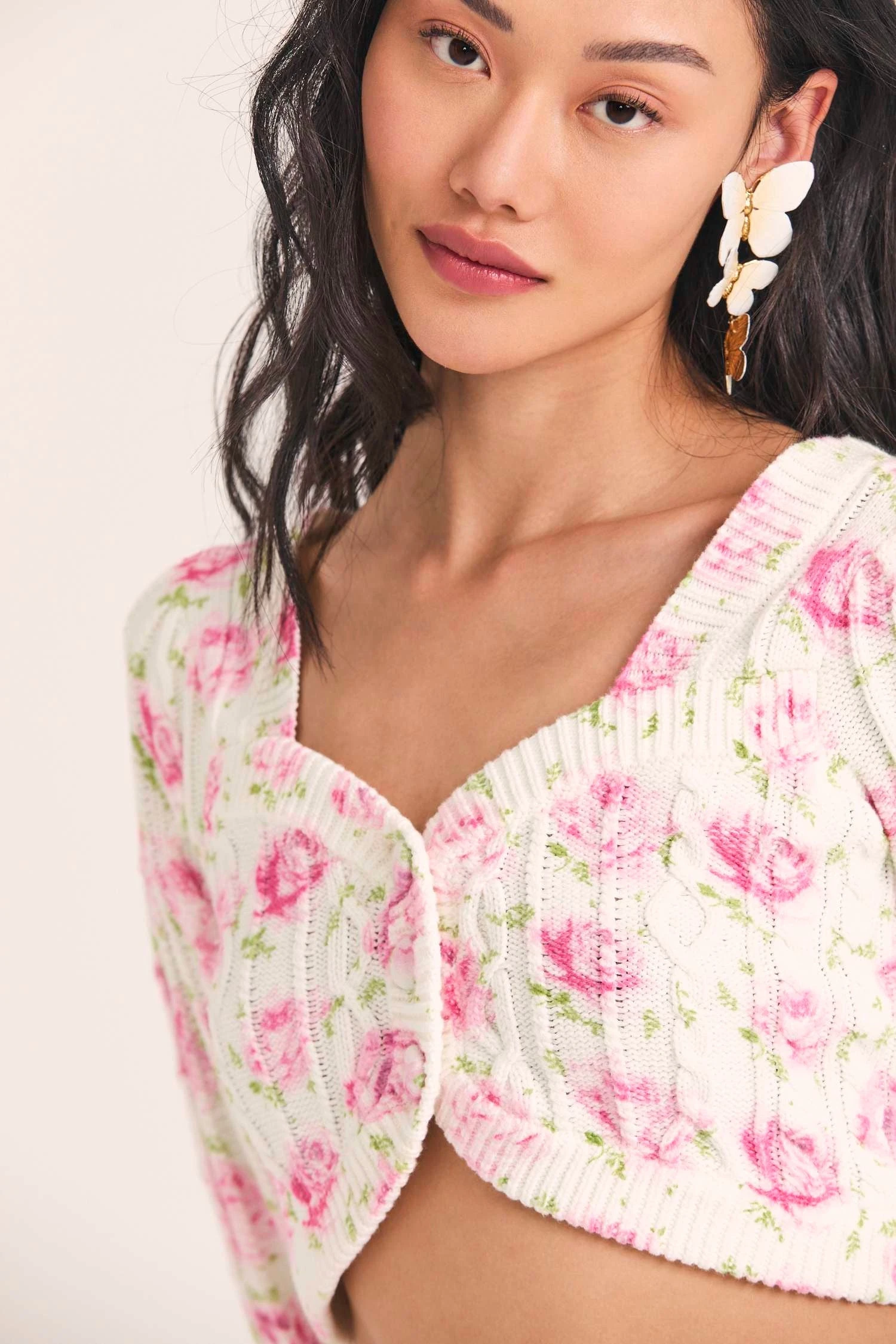 LoveShackFancy Tops Bishop Crop Cardigan 2 LoveShackFancy Tops Bishop Crop Cardigan