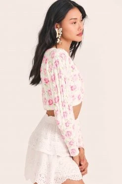 LoveShackFancy Tops Bishop Crop Cardigan 9 LoveShackFancy Tops Bishop Crop Cardigan