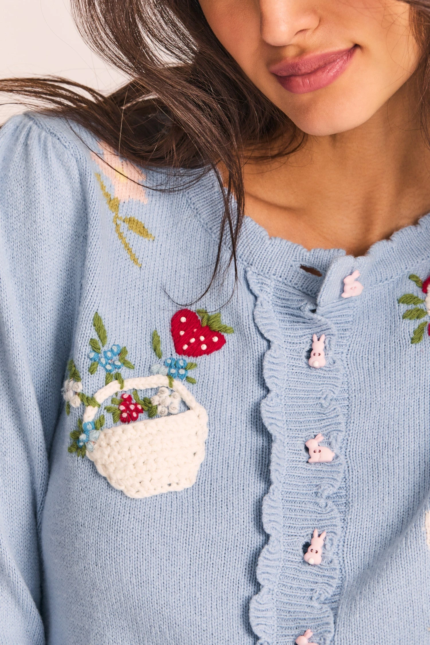 LoveShackFancy Faya Cardigan Tops 2 LoveShackFancy Faya Cardigan Tops