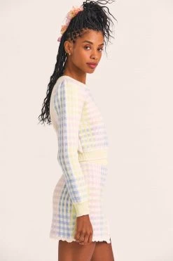 LoveShackFancy Dolana Crop Pullover 8 LoveShackFancy Dolana Crop Pullover