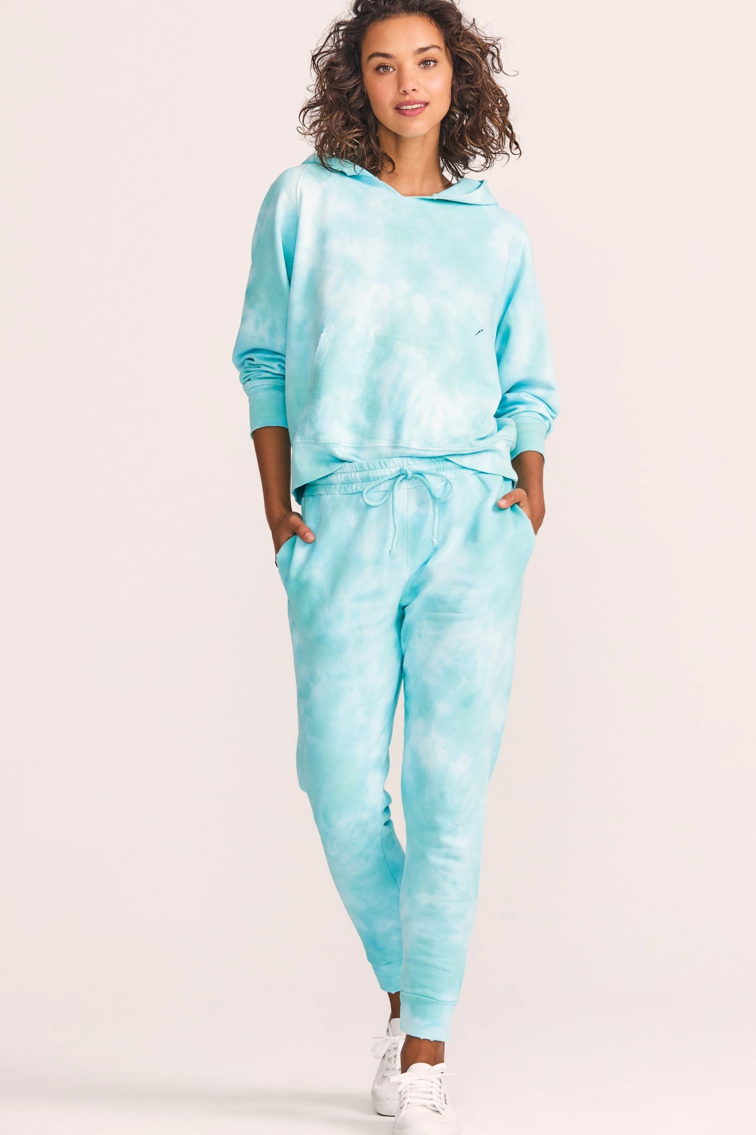 LoveShackFancy New Arrivals Yolanda Pant - CABANA TEAL 1 LoveShackFancy New Arrivals Yolanda Pant - CABANA TEAL