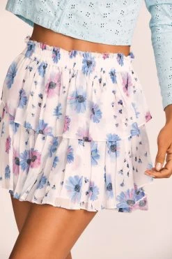 LoveShackFancy Ruffle Mini Skirt New Arrivals