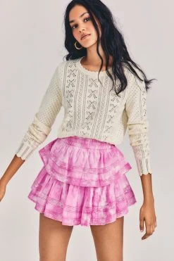 LoveShackFancy Ruffle Mini Skirt