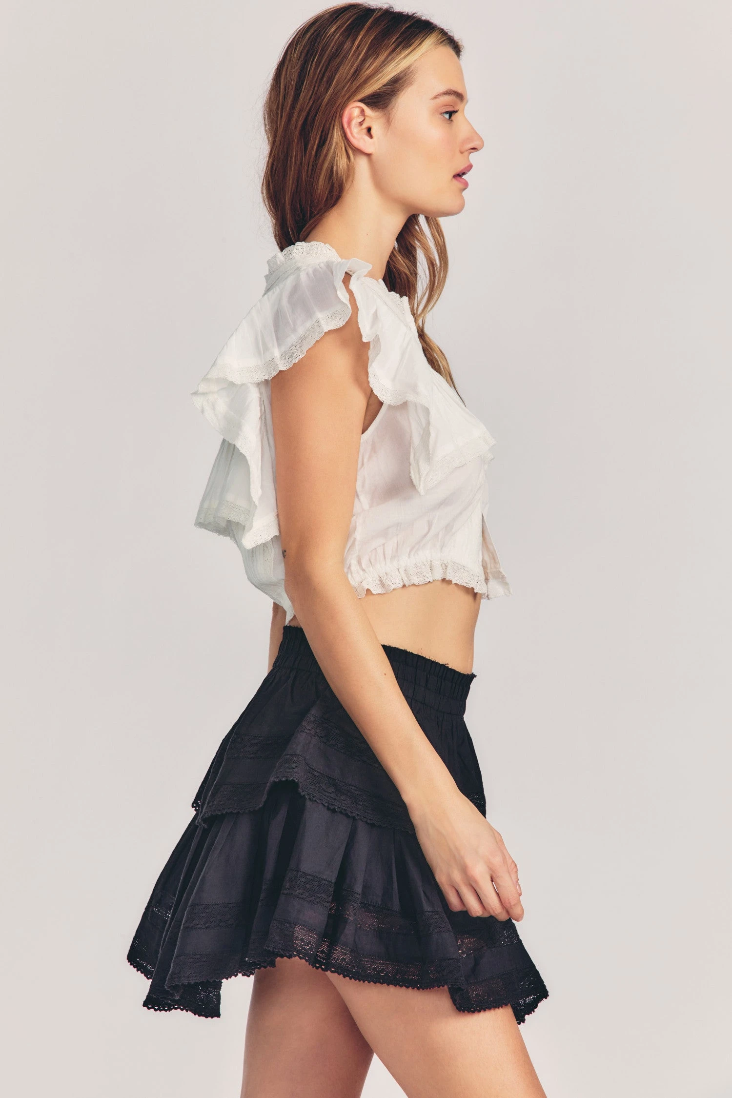 LoveShackFancy Skirts Ruffle Mini Skirt 3 LoveShackFancy Skirts Ruffle Mini Skirt
