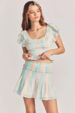 LoveShackFancy Camilla Mini Skirt Sale