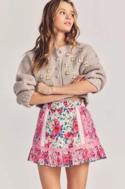 LoveShackFancy Baydar Mini Skirt
