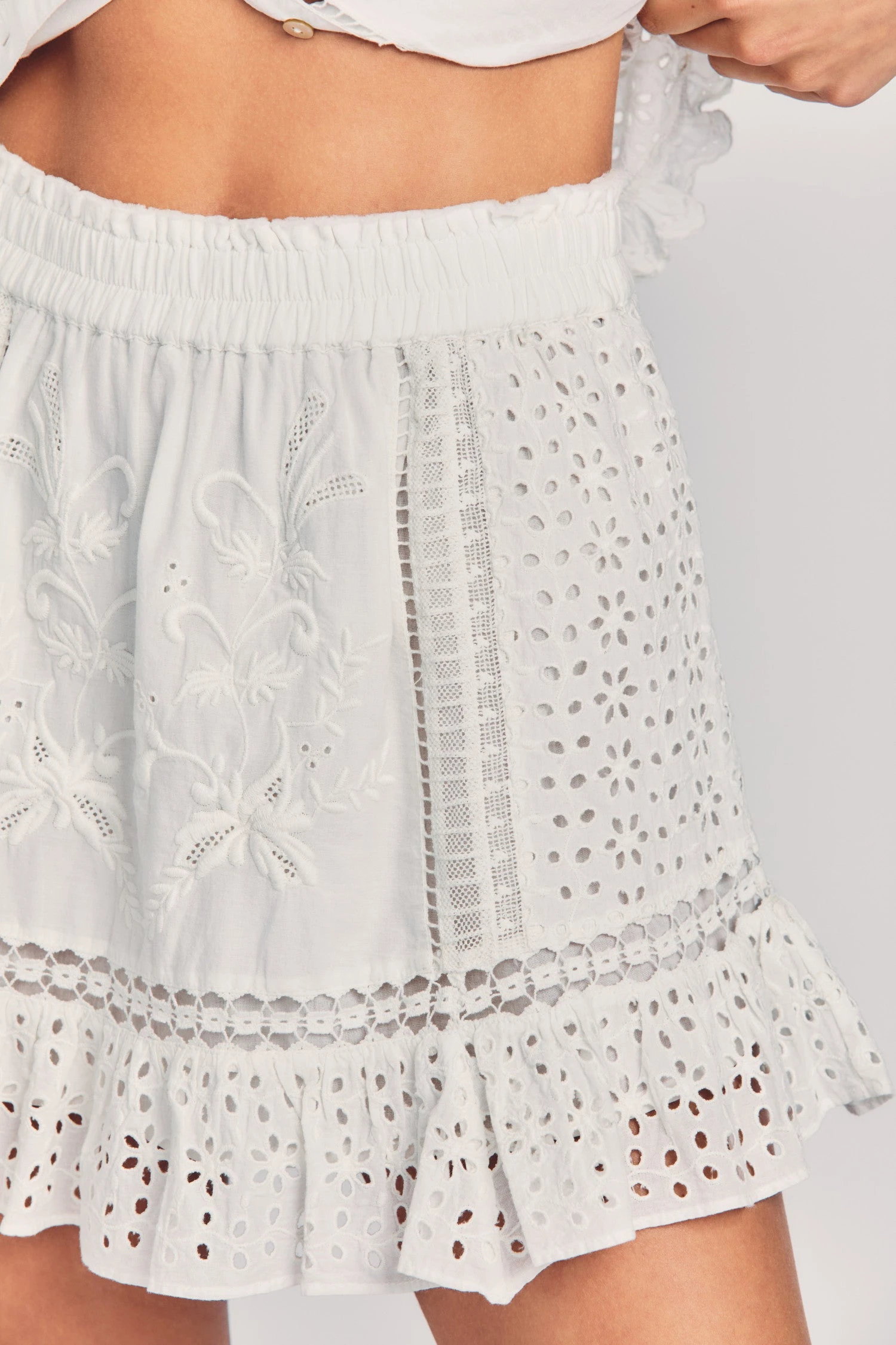 LoveShackFancy Baydar Mini Skirt Skirts 2 LoveShackFancy Baydar Mini Skirt Skirts