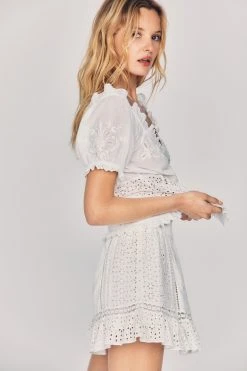 LoveShackFancy Baydar Mini Skirt Skirts 6 LoveShackFancy Baydar Mini Skirt Skirts