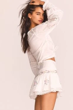 LoveShackFancy Skirts Rhodes Mini Skirt 8 LoveShackFancy Skirts Rhodes Mini Skirt