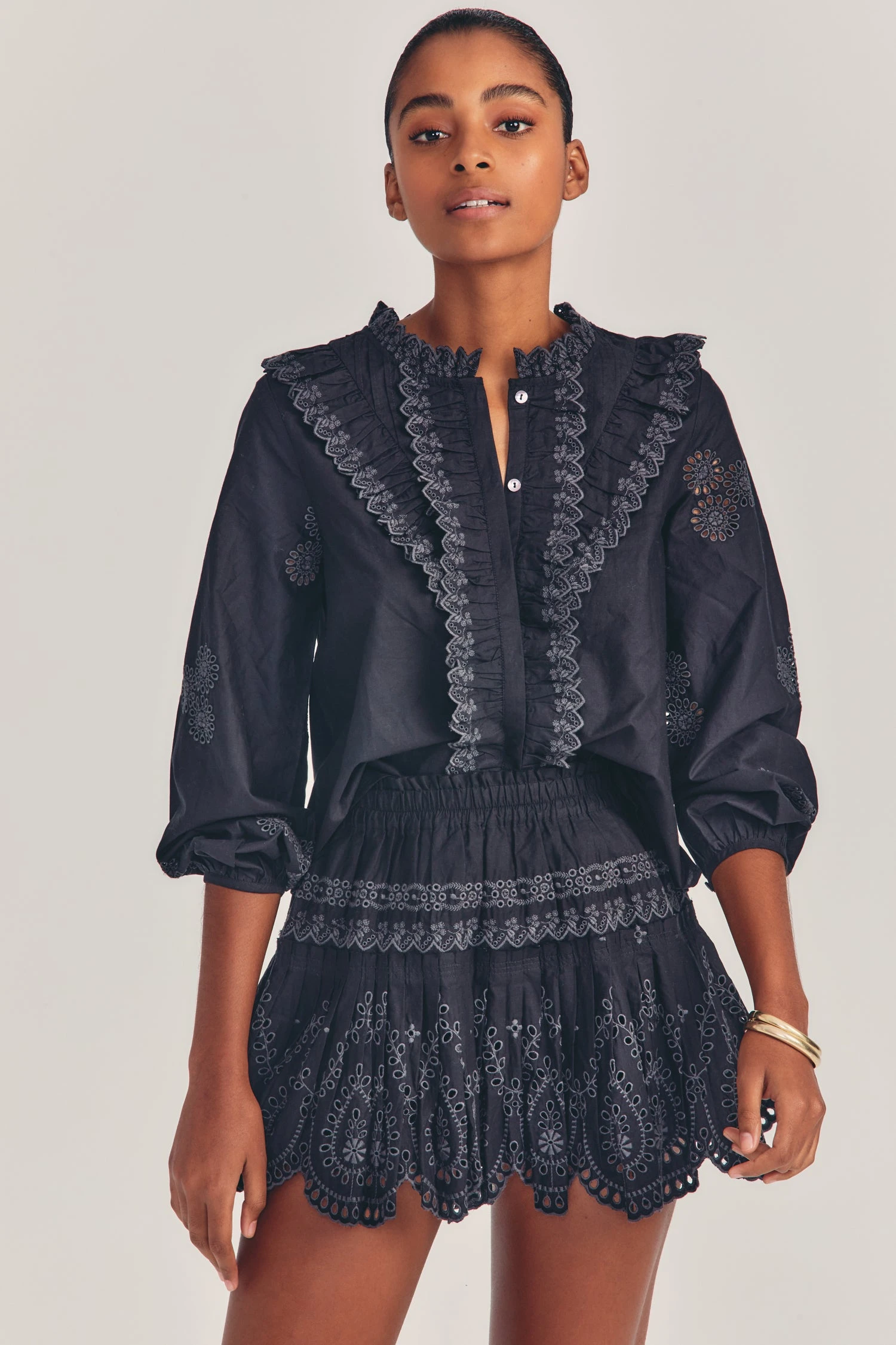 LoveShackFancy Sarie Mini Skirt 1 LoveShackFancy Sarie Mini Skirt