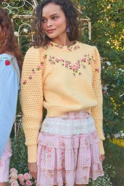 LoveShackFancy Corbett Mini Skirt Skirts 9 LoveShackFancy Corbett Mini Skirt Skirts