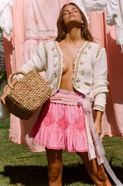 LoveShackFancy Adia Mini Skirt Skirts 17 LoveShackFancy Adia Mini Skirt Skirts