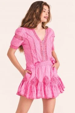 LoveShackFancy Adia Mini Skirt Skirts 18 LoveShackFancy Adia Mini Skirt Skirts