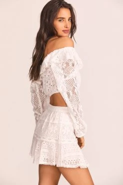 LoveShackFancy Diamond Mini Skirt 6 LoveShackFancy Diamond Mini Skirt